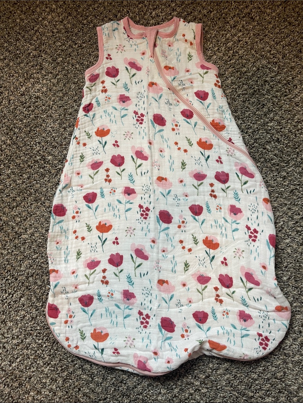 Loulou Lollipop Floral Baby Sleep Sack - Size 3-12 months